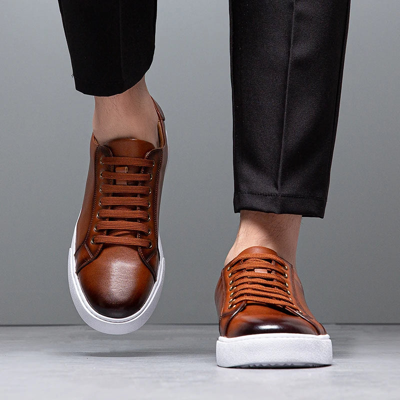 Elegante Herren Schuhe aus veganem Leder im klassischen Old-Money-Stil