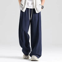 Herren Stoffhose Relaxed Fit Freizeit Weit geschnitten