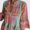 Damen Boho Kleid Relaxed Fit Freizeit Sommer