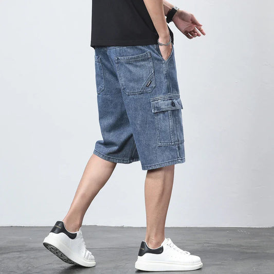 Cargo-Shorts Herren Regular Fit Freizeit vielseitig