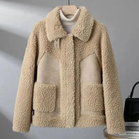 Damen Fleecejacke Oversize Freizeit Winter Warm