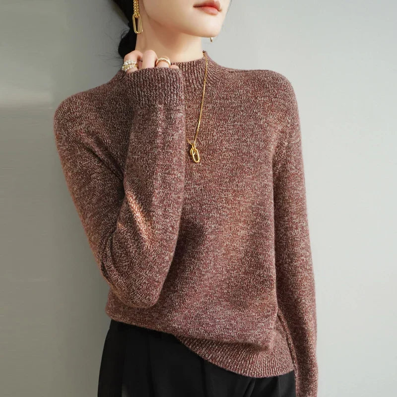 Damen Stehkragenpullover Regular Fit Freizeit leicht wärmend