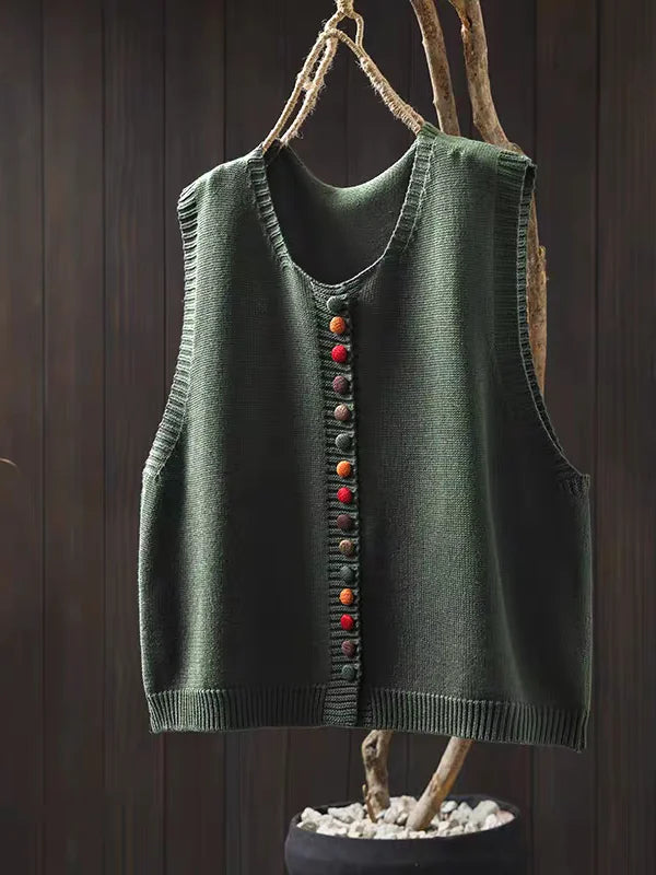 Damen Cardigan Weste Winter Regular Fit Freizeit