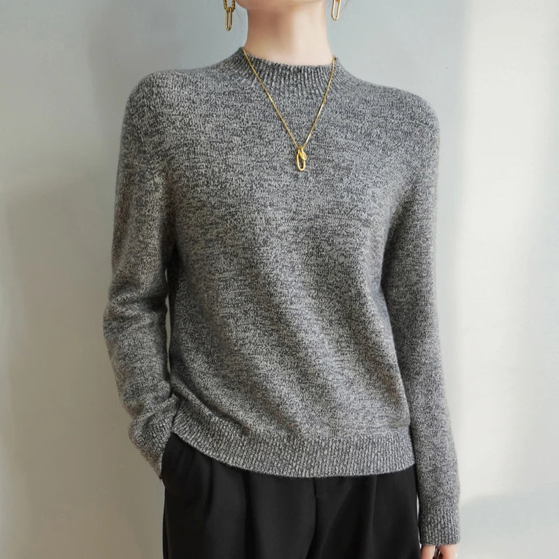 Damen Stehkragenpullover Regular Fit Freizeit leicht wärmend