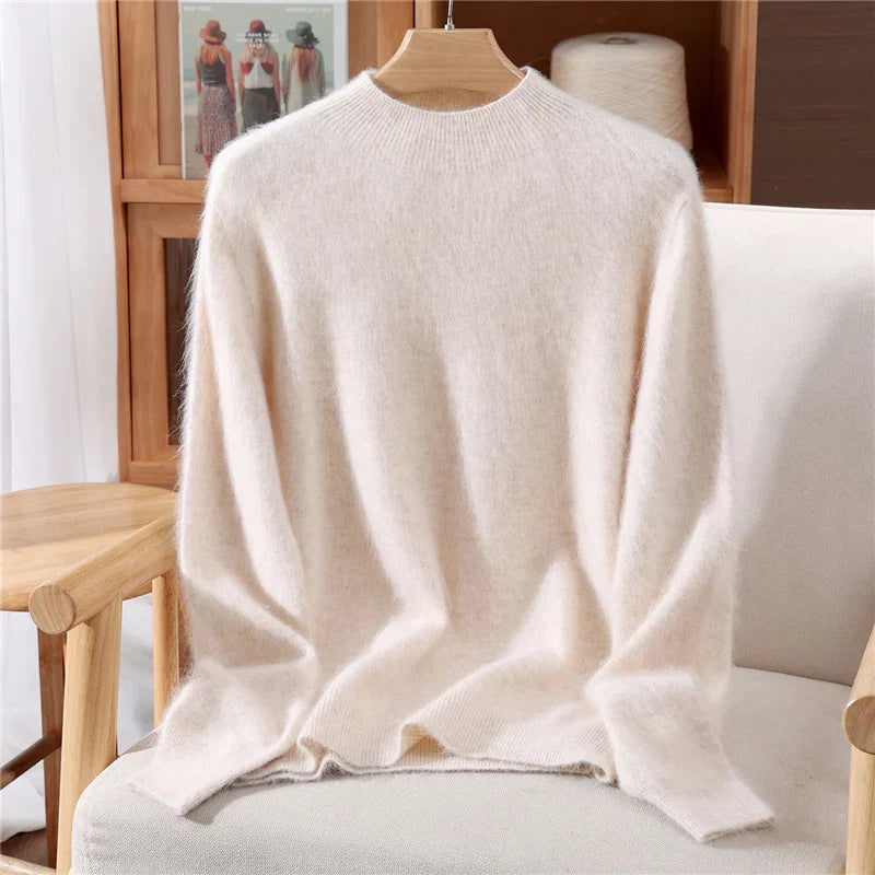 Damen Kaschmir Pullover Relaxed Fit Freizeit Herbst/Winter