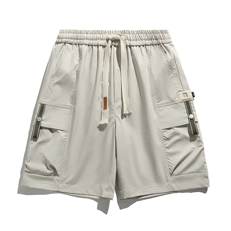 Cargo-Shorts Herren Regular Fit Freizeit Sommer