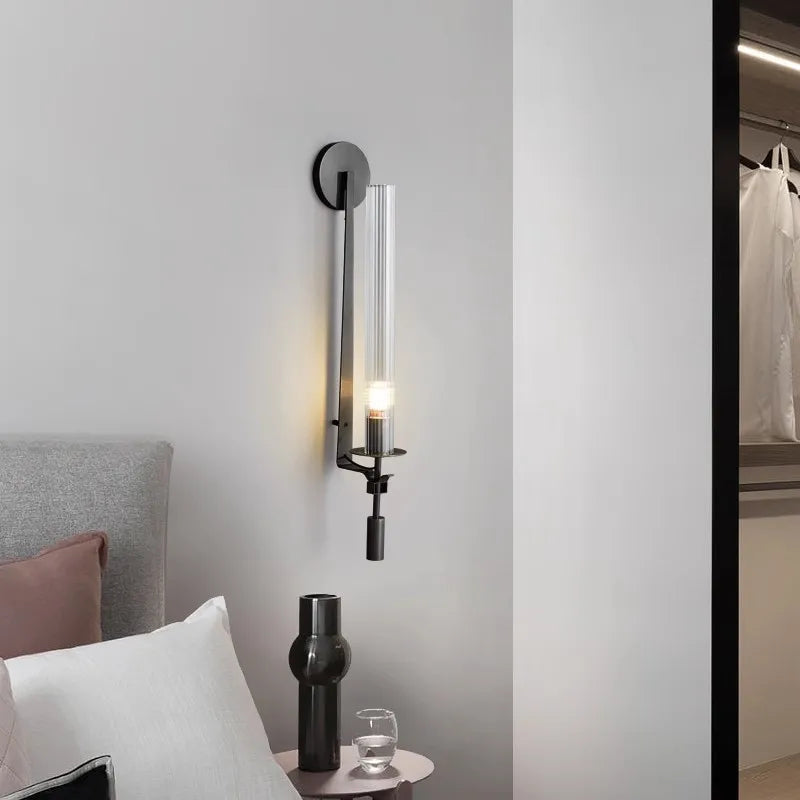 Wandleuchte Modern Gold Wohnzimmer Minimalistisch Ambientelicht