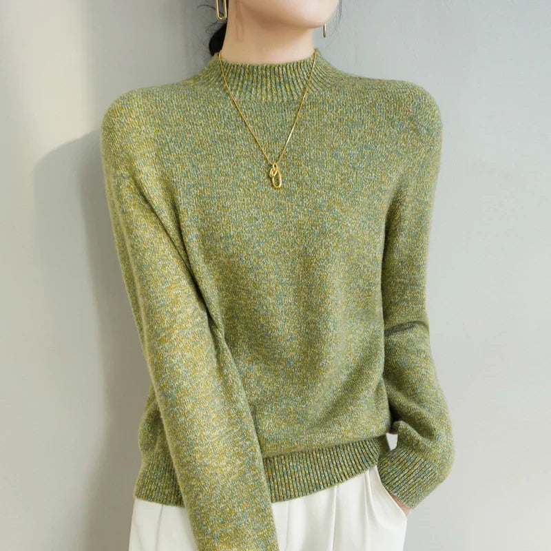 Damen Stehkragenpullover Regular Fit Freizeit leicht wärmend