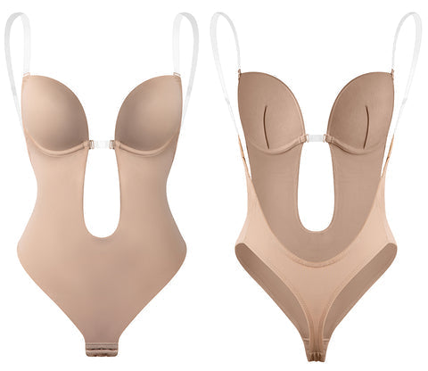 Damen Body Slim Fit Elegant Rückenfrei Freizeit