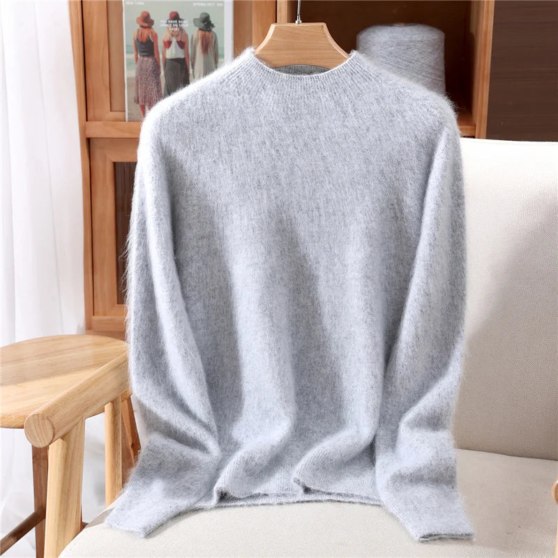 Damen Kaschmir Pullover Relaxed Fit Freizeit Herbst/Winter