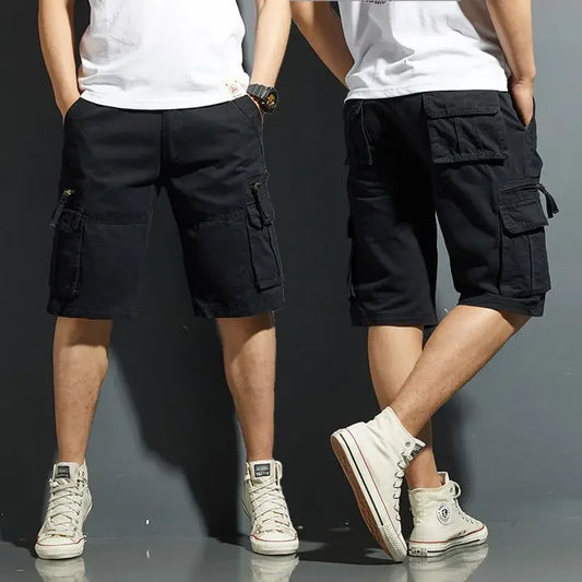Cargo-Shorts Herren Regular Fit Freizeit Sommer