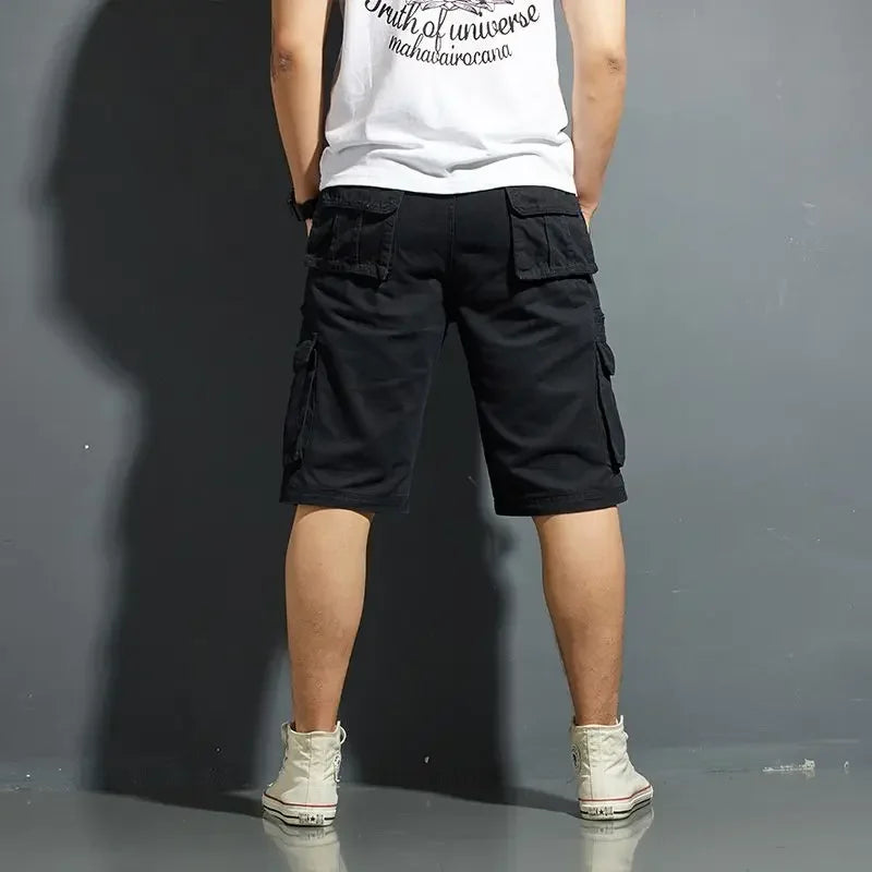 Cargo-Shorts Herren Regular Fit Freizeit Sommer