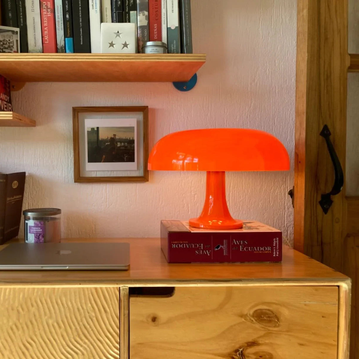 Tischlampe Retro Pilzform Skurril Wohnzimmer Schlafzimmer