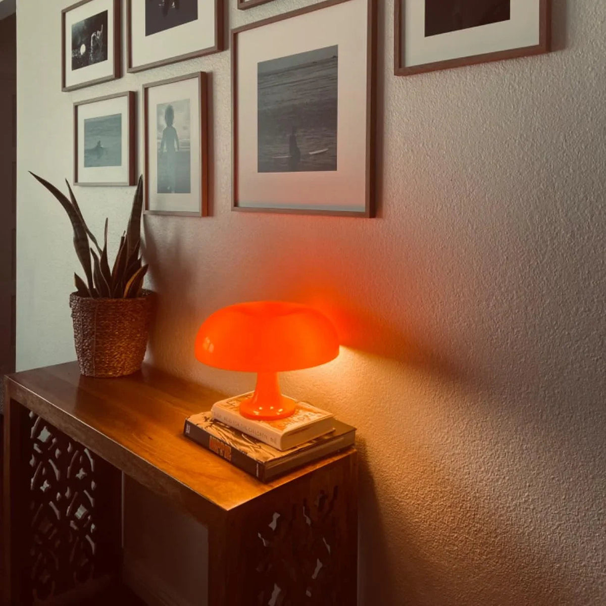 Tischlampe Retro Pilzform Skurril Wohnzimmer Schlafzimmer