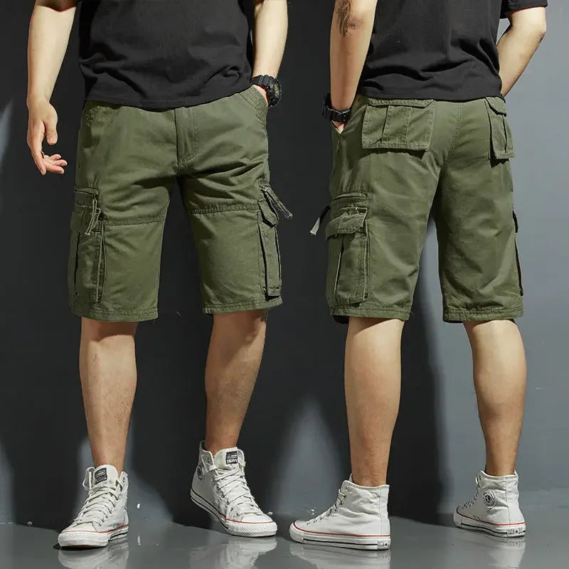 Cargo-Shorts Herren Regular Fit Freizeit Sommer