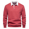 Herren Langarm-Pullover Regular Fit mit Kragen für Alltag und Büro