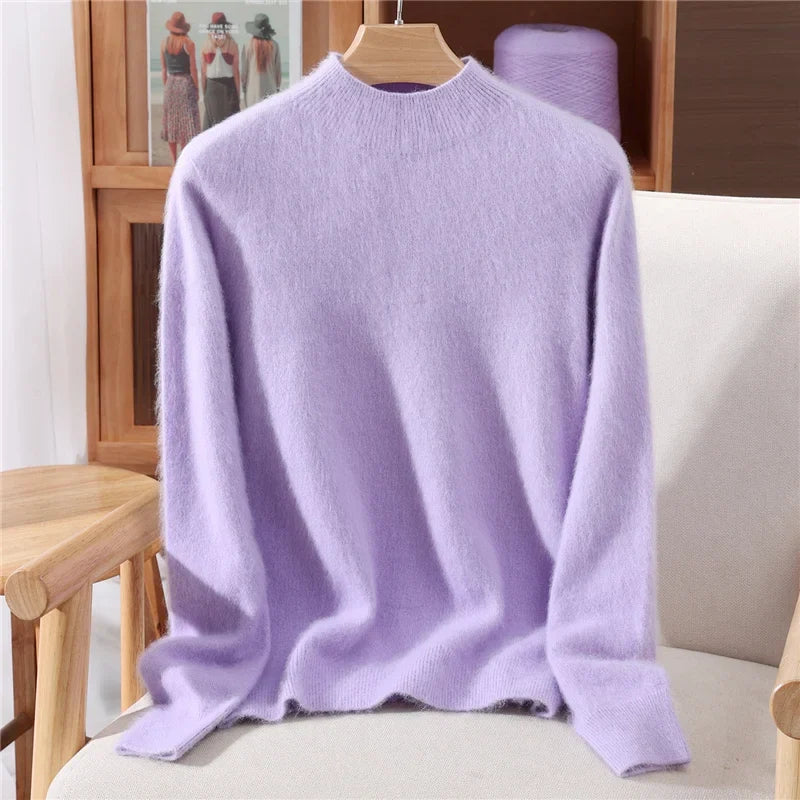 Damen Kaschmir Pullover Relaxed Fit Freizeit Herbst/Winter