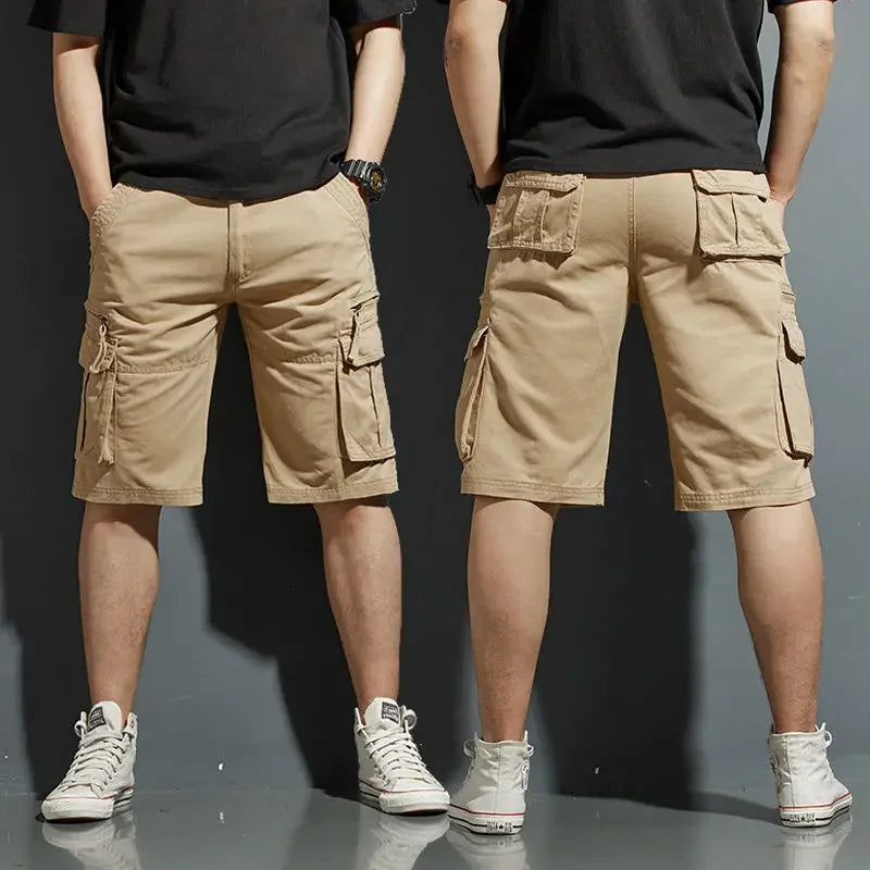 Cargo-Shorts Herren Regular Fit Freizeit Sommer