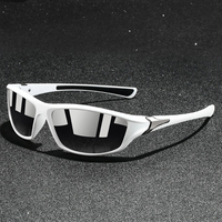 Lunettes de soleil de sport pour hommes, coupe ajustée, protection UV400