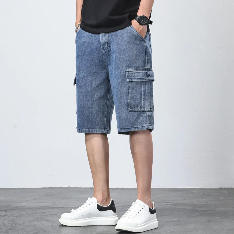 Cargo-Shorts Herren Regular Fit Freizeit vielseitig