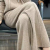 Damen Strickhose Relaxed Fit Freizeit Winter
