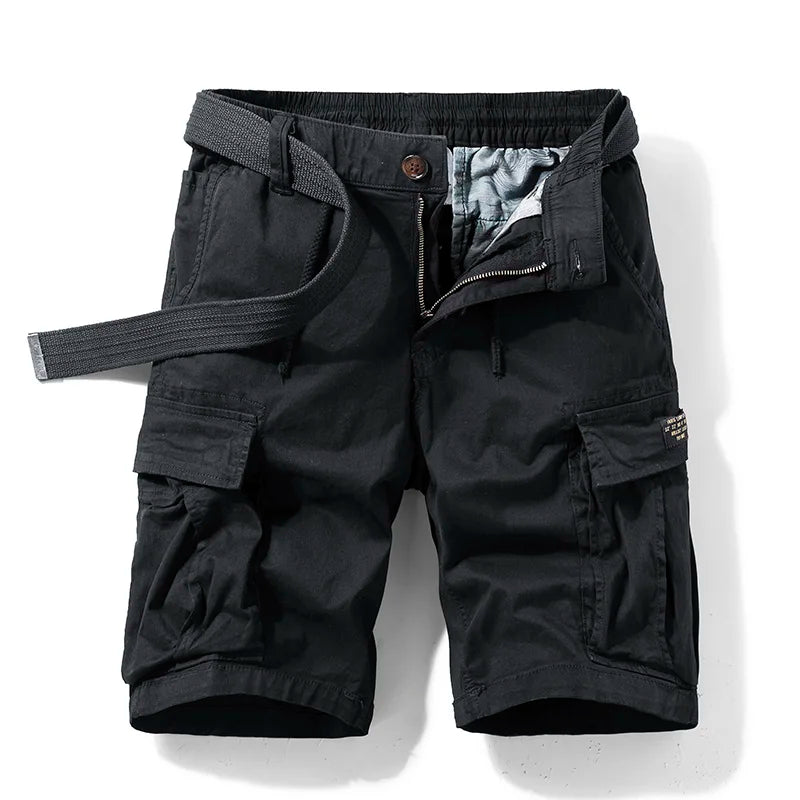 Cargo-Shorts Herren Regular Fit Freizeit Sommer
