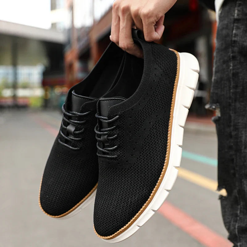 Herren Strick Sneaker Regular Fit Freizeit Ultraleicht