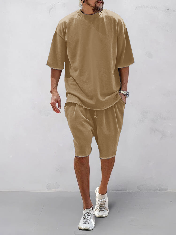 Lässige Sportsets für Herren im einfarbigen Oversize-Stil