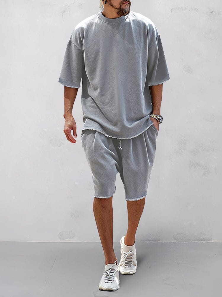 Lässige Sportsets für Herren im einfarbigen Oversize-Stil
