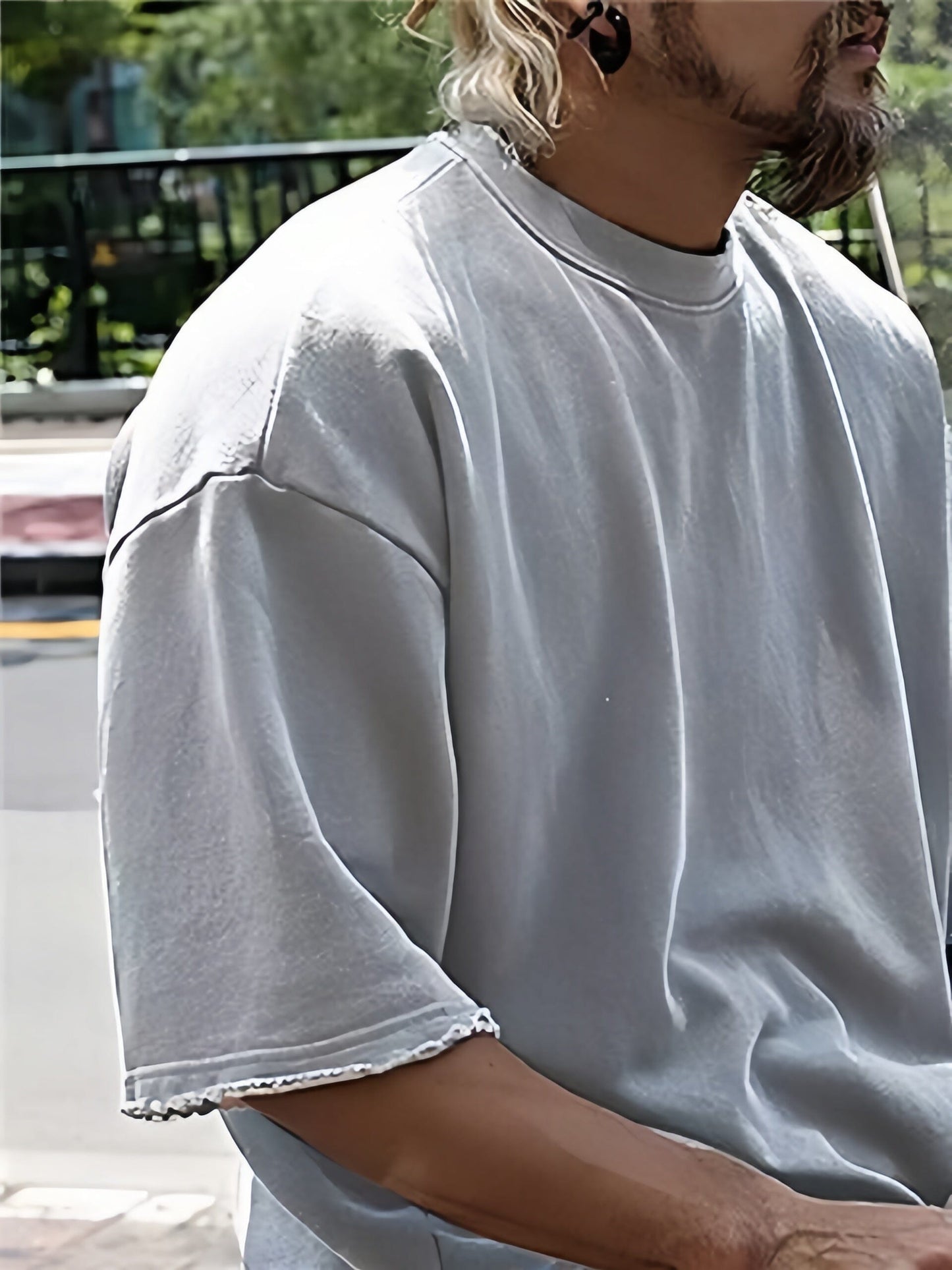 Lässige Sportsets für Herren im einfarbigen Oversize-Stil