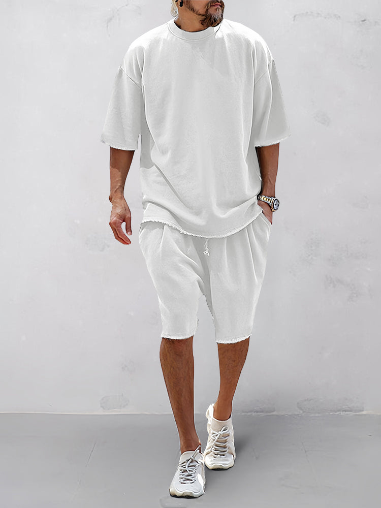 Lässige Sportsets für Herren im einfarbigen Oversize-Stil