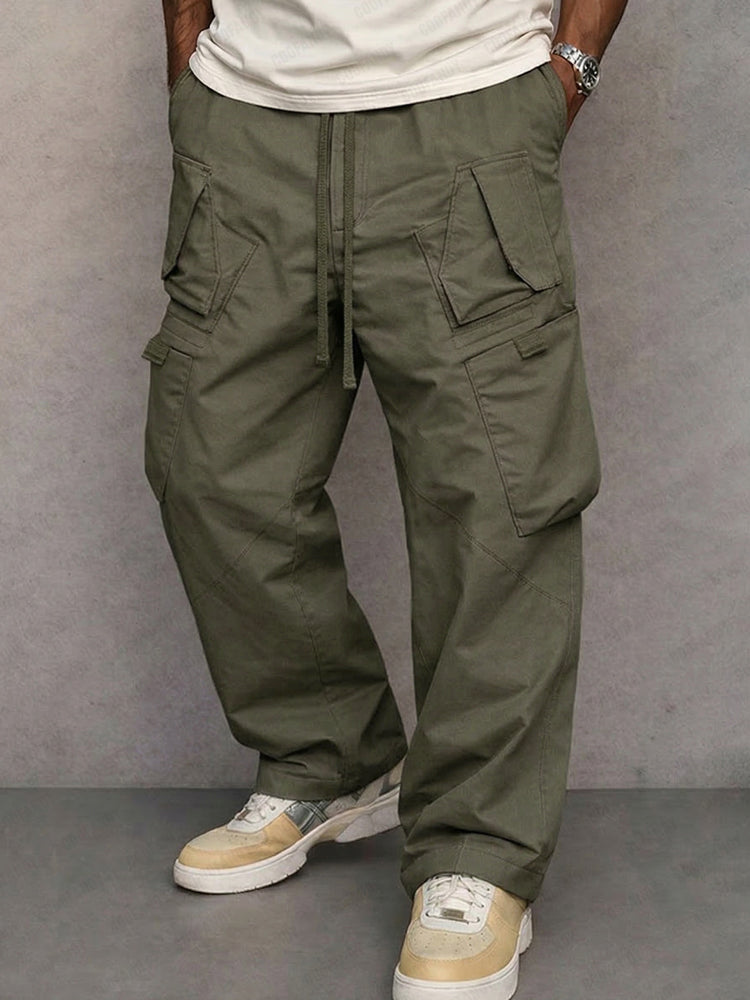 Cargo-Hose Herren im Utility-Stil mit elastischem Bund und Taschen