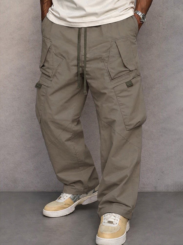 Cargo-Hose Herren im Utility-Stil mit elastischem Bund und Taschen
