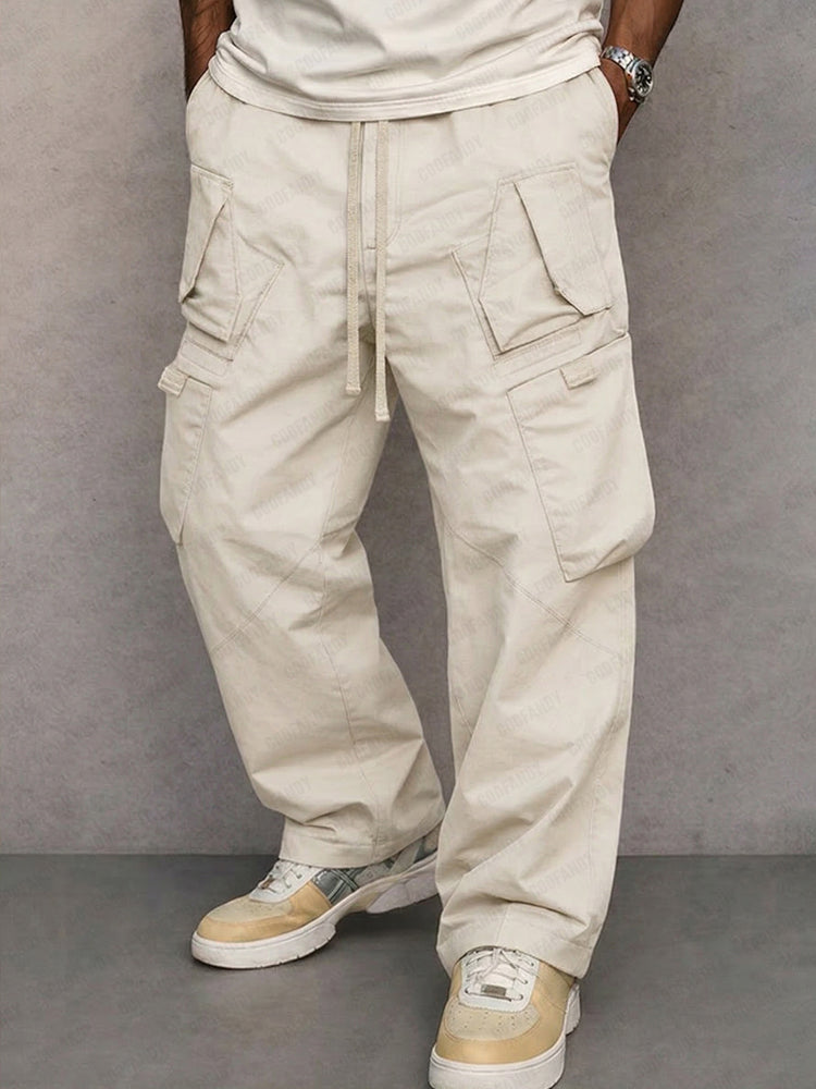 Cargo-Hose Herren im Utility-Stil mit elastischem Bund und Taschen