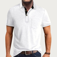 Slim Fit Poloshirt Herren Klassisch Freizeit