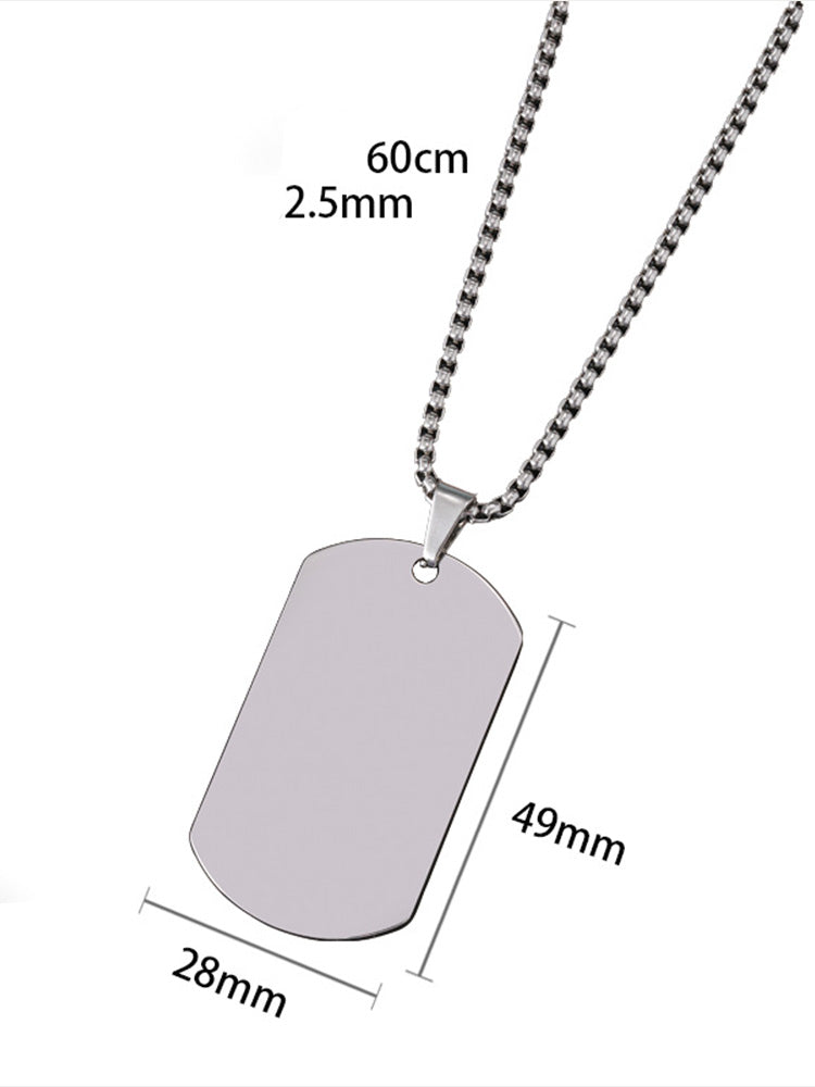 Minimalistische Titanstahl Kettenhalskette für Damen, 60 cm