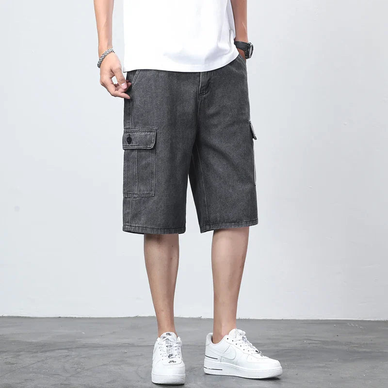 Cargo-Shorts Herren Regular Fit Freizeit vielseitig