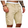 Herren Cargo-Shorts Relaxed Fit Freizeit mit Kordelzug und Taschen