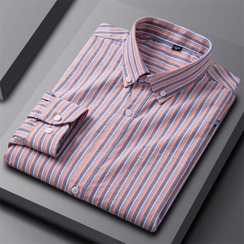 Klassisches Oxford-Hemd für Herren in elegantem, lässigem Stil