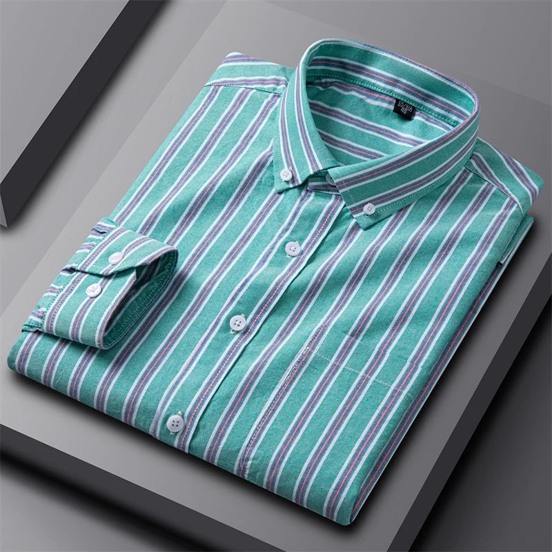 Klassisches Oxford-Hemd für Herren in elegantem, lässigem Stil