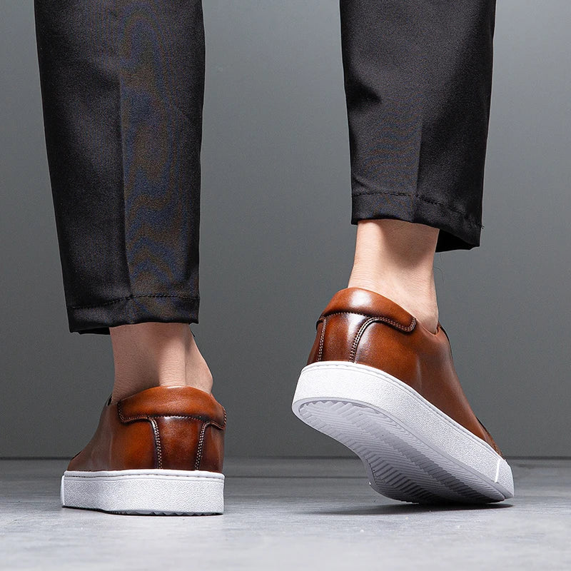 Elegante Herren Schuhe aus veganem Leder im klassischen Old-Money-Stil