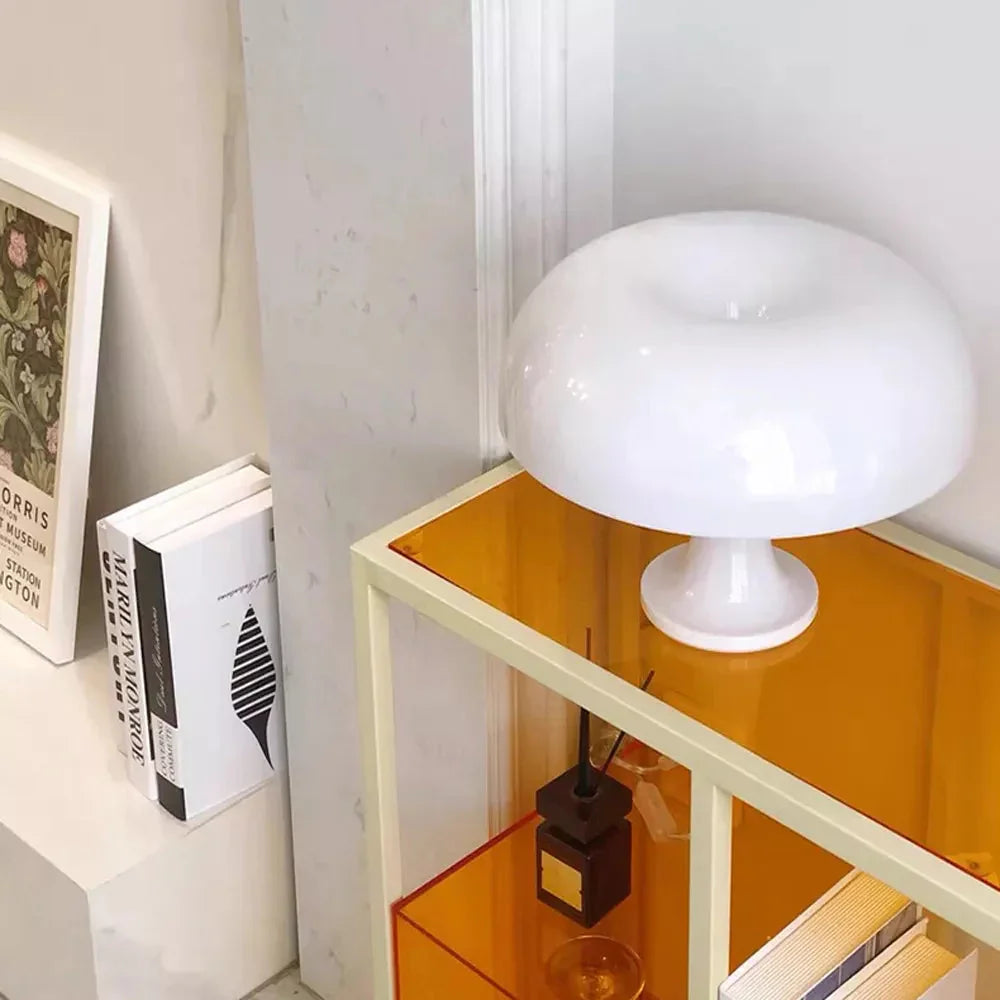 Tischlampe Retro Pilzform Skurril Wohnzimmer Schlafzimmer