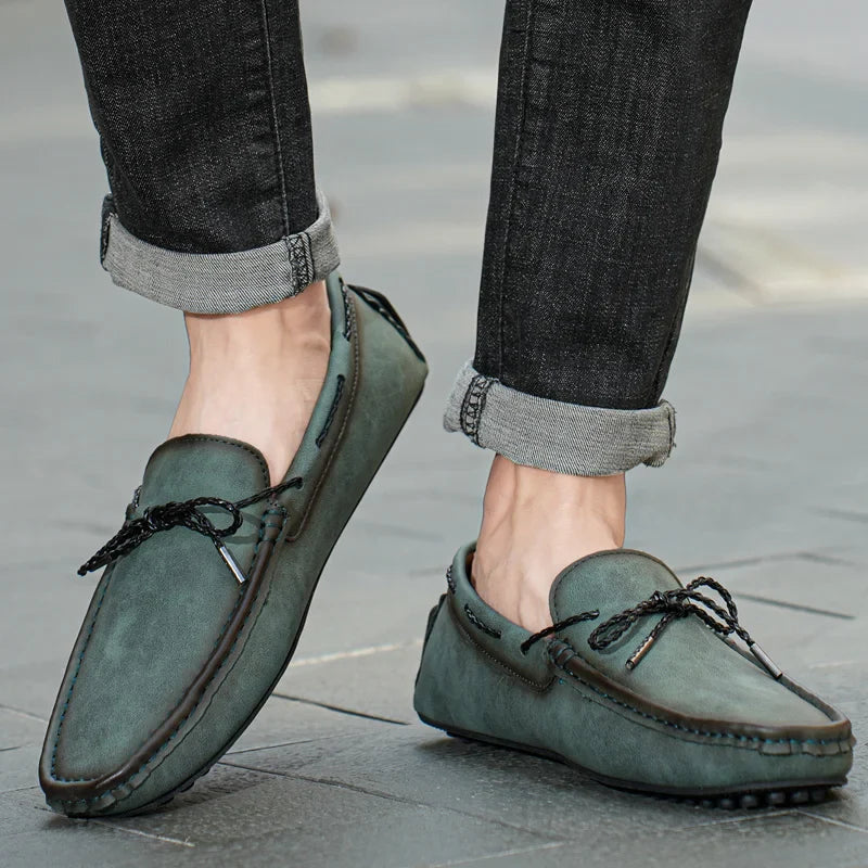 Veganes Leder Slipper Herren Regular Fit Freizeit