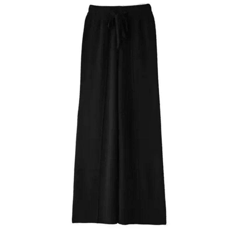 Damen Strickhose Relaxed Fit Freizeit Winter