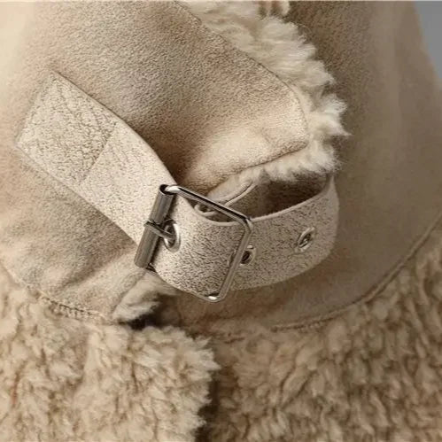 Damen Fleecejacke Oversize Freizeit Winter Warm