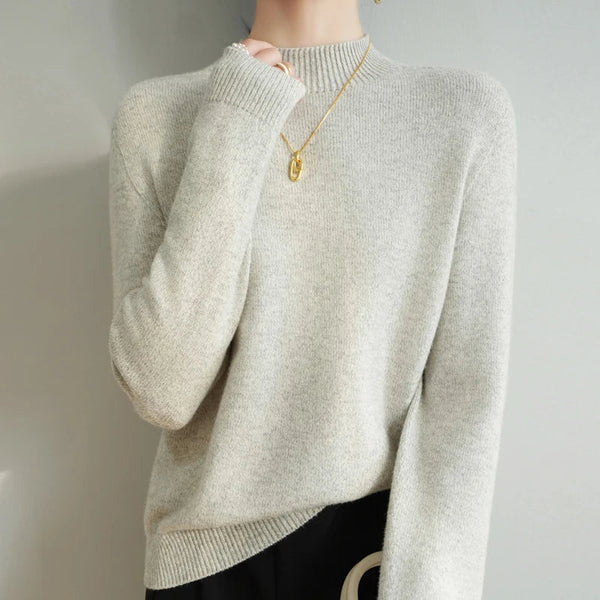 Damen Stehkragenpullover Regular Fit Freizeit leicht wärmend