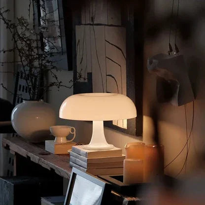 Tischlampe Retro Pilzform Skurril Wohnzimmer Schlafzimmer
