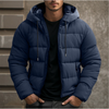 Herren Steppjacke Winter Regular Fit Freizeit mit Kapuze