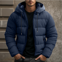 Herren Winter-Steppjacke Regular Fit Freizeit mit Kapuze