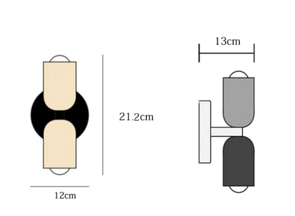 Wandleuchte Modern Minimalistisch Zylindrisch Wohnzimmer Flur Schlafzimmer